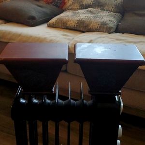 Warm tradition wood shelves